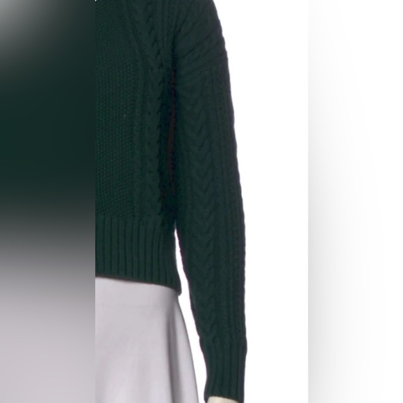 Alex Mill Nico Chunky Cotton cable knit Cardigan in Evergreen size Medium - Picture 10 of 13